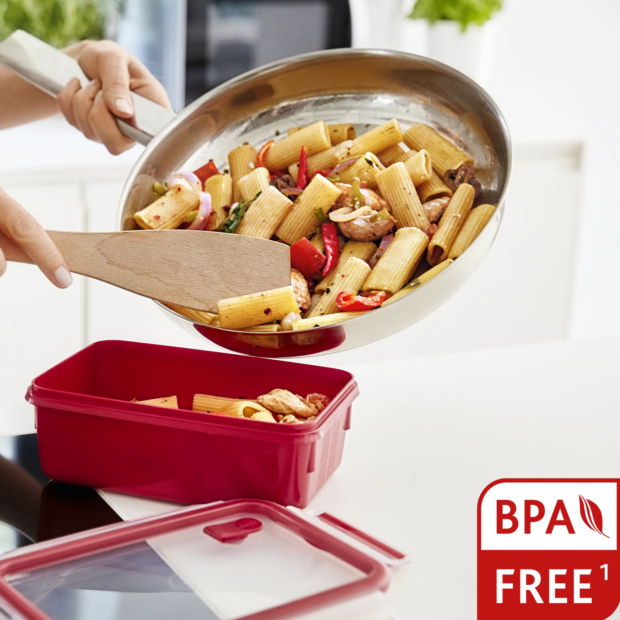 Clip Micro Boite Ronde 2,6L Rouge