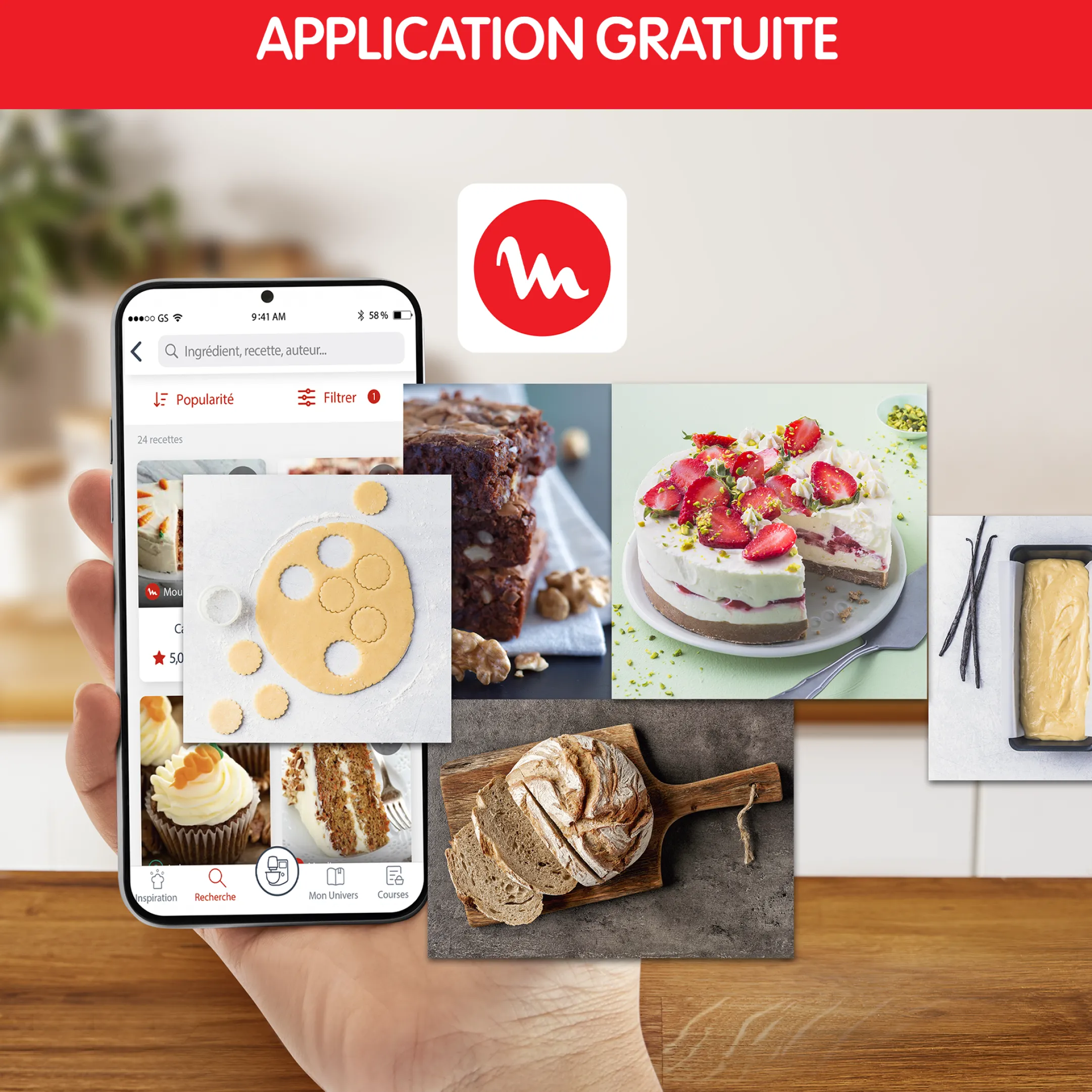 Coach, Robot Patissier, 8 Programmes, Coaching Sur L'App Gratuite, Pinceau + Maryse