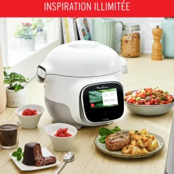 Cookeo Touch Mini, Multicuiseur Connecte, 3L (2 Pers.), Ecran Tactile