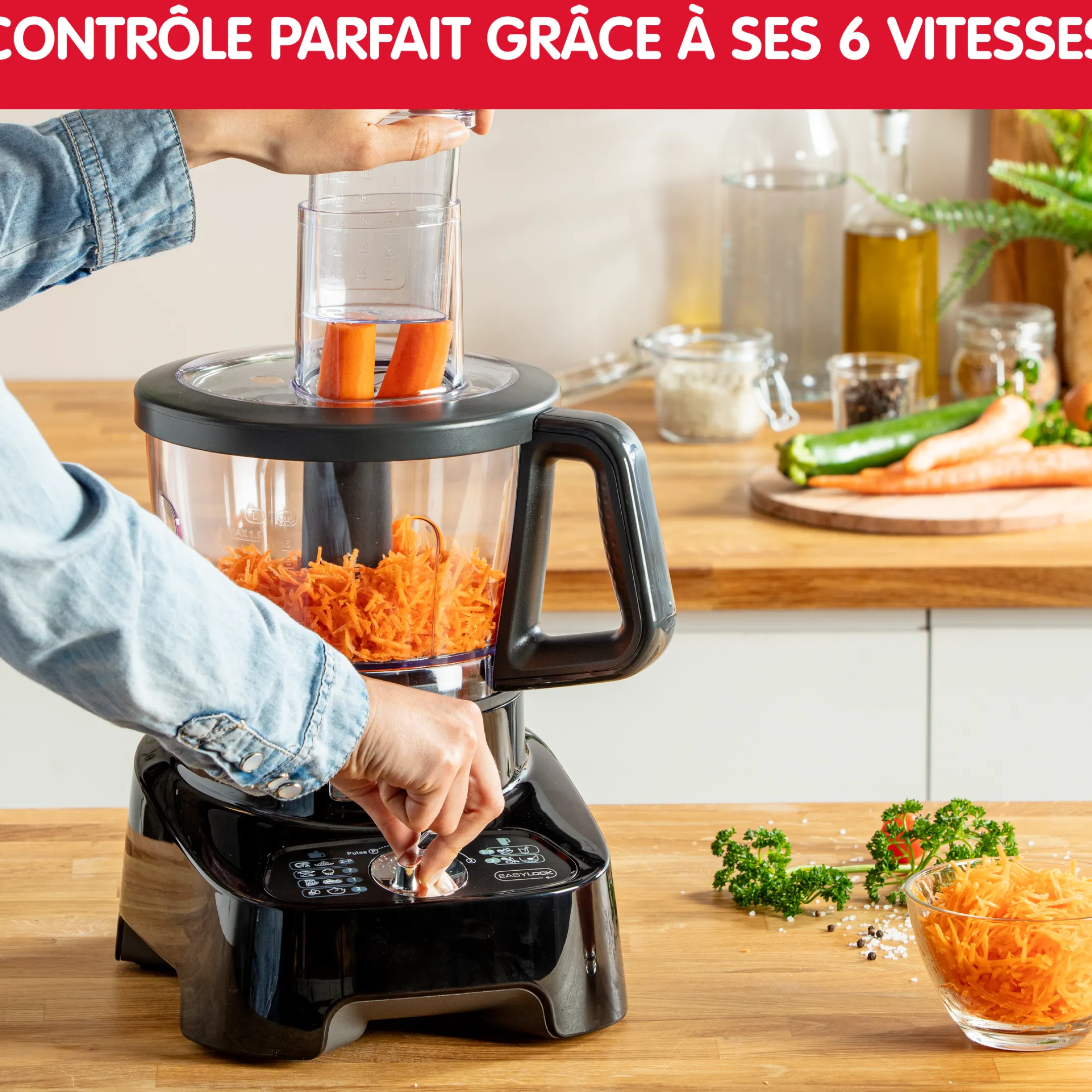 Double Force 1000 W Noir + 8 Accessoires