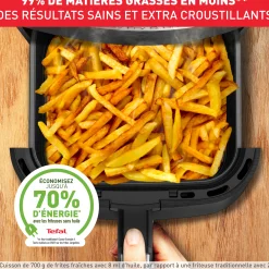 Easy Fry & Grill, Friteuse Sans Huile 4,2L (6 Pers.), Air Fryer, Grill, 8 Prog.,
