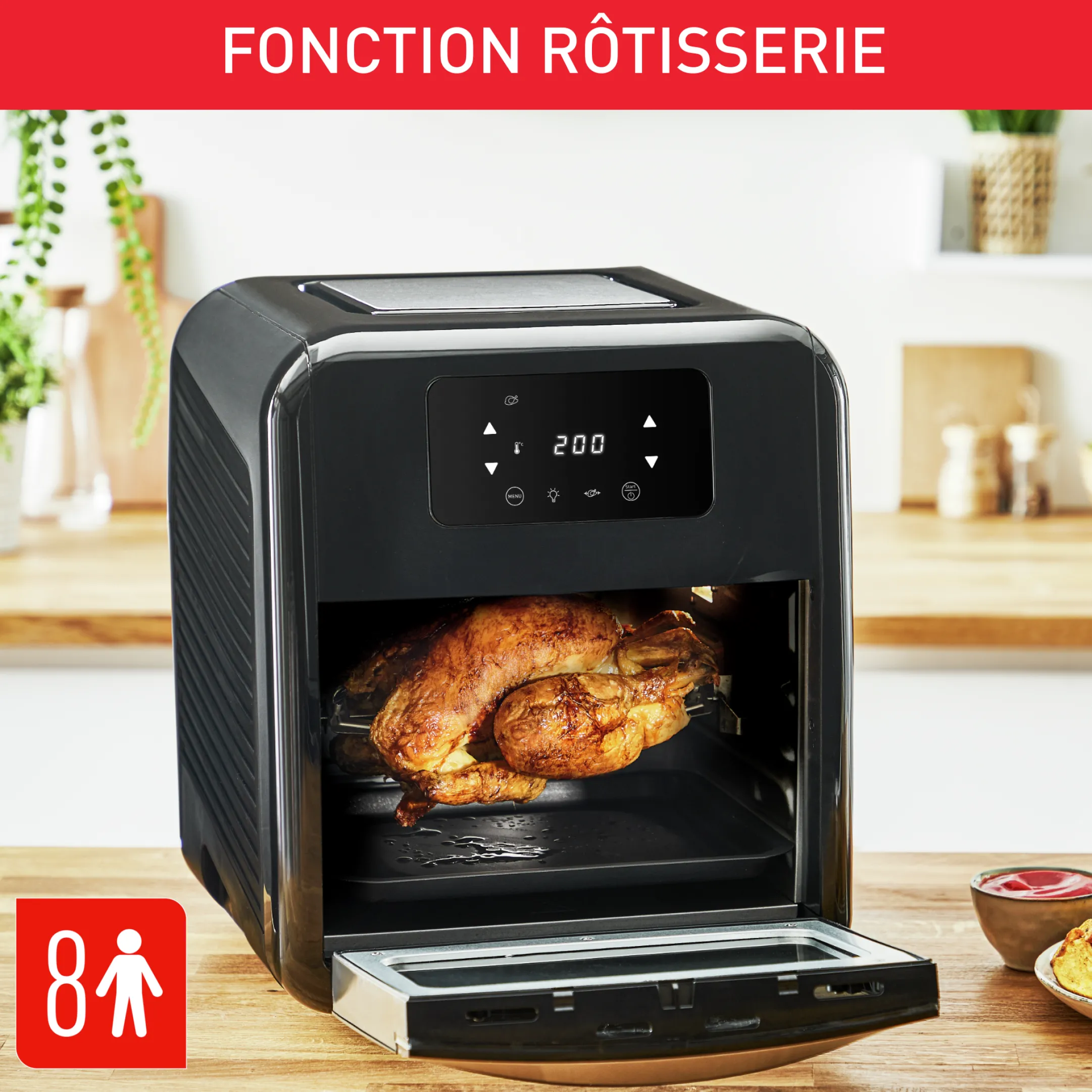 Easy Fry Multifonction 9-En-1 Et Grill, Friteuse Sans Huile, 11 L, 8 Programmes, Air Fryer