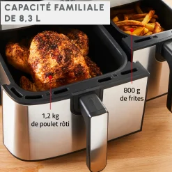 Friteuse A Air Dual Easy Fry & Grill 8,3 L En Acier Inoxydable