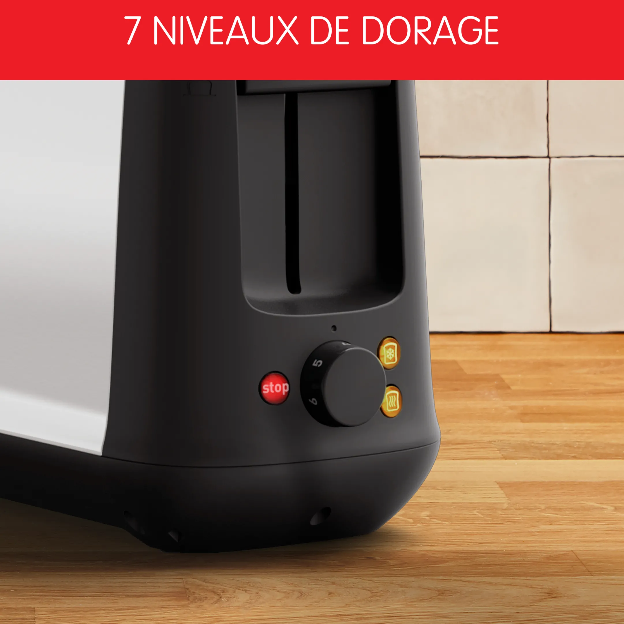 Grille Pain Subito Inox, 1 Longue Fente Longue 25 Cm, 7 Niveaux De Dorage