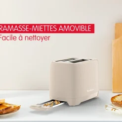 Grille-Pain 2 Fentes Morning Gris Chaud