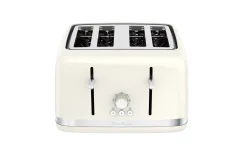 Grille-Pain Soleil Ivoire 4 Fentes Larges, Design Retro,1 700 W