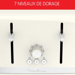 Grille-Pain Soleil Ivoire 4 Fentes Larges, Design Retro,1 700 W