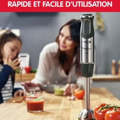 Quickchef 4 En 1 Noir /Inox 1000W + 3 Accessoires