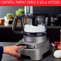 Robot Double Force, 1000 W, 10 Accessoires, 6 Vitesses