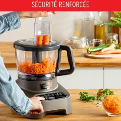 Robot Double Force, 1000 W, 10 Accessoires, 6 Vitesses